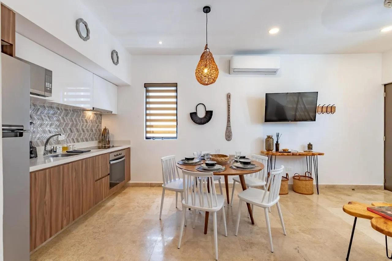公寓 Bahay Condos Steps From The Beach And 5Th Ave 普拉亚卡门 墨西哥
